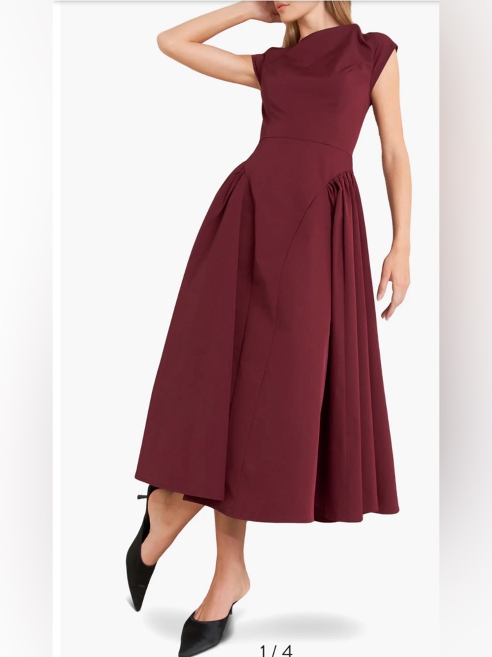 FREEMARKET Fit & Flare Midi Dress